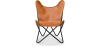 Buy Butterfly Chair - Premium Leather Brown 27808 - in the UK