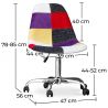Buy Brielle Office Chair - Patchwork Tessa  Multicolour 59865 - in the UK