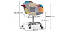 Buy Emery Office Chair - Patchwork Patty  Multicolour 59867 - in the UK