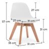 Buy Cushioned High Back Kids' Chair White 59872 - prices