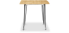 Buy Bistrot Metalix Industrial Dining Table - 80 cm - Light Wood Steel 59874 at MyFaktory