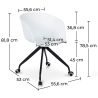 Buy Design Office Chair with Wheels White 59885 - prices