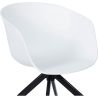 Buy Design Office Chair with Wheels White 59885 - in the UK