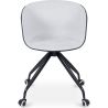 Buy Black Padded Office Chair with Armrests and Wheels Light grey 59888 - in the UK