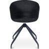 Buy Design White Padded Office Chair with Armrests  Dark grey 59889 - in the UK