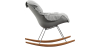 Buy Scandinavian Design Padded Rocking Chair Grey 59895 in the United Kingdom