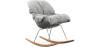 Buy Scandinavian Design Padded Rocking Chair Grey 59895 - prices