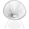 Buy Acapulco Chair - White Legs - New edition Black 59900 - in the UK
