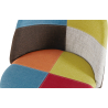Buy Dining Chair Accent Patchwork Upholstered Scandi Retro Design Wooden Legs - Bennett Fiona Multicolour 59934 with a guarantee