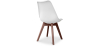 Buy Brielle Scandinavian design Premium Chair with cushion - Dark Legs White 59953 home delivery