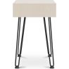 Buy Office Desk Table Wooden Design Hairpin Legs Scandinavian Style - Hakon Natural wood 59986 in the United Kingdom
