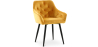 Buy Dining Chair with Armrests - Upholstered in Velvet - Carrol Yellow 59998 - prices
