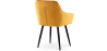 Buy Dining Chair with Armrests - Upholstered in Velvet - Carrol Yellow 59998 in the United Kingdom