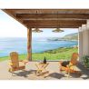 Buy Garden Table - Adirondack Wood Side Table  - Anela Natural wood 60007 in the United Kingdom