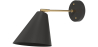 Buy Wall lamp with adjustable shade in scandinavian style, metal - Roser Black 60022 - prices