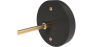 Buy Wall lamp with adjustable shade in scandinavian style, metal - Roser Black 60022 - prices