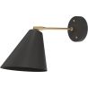 Buy Wall lamp with adjustable shade in scandinavian style, metal - Roser Black 60022 at MyFaktory