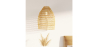 Buy Hanging Lamp Boho Bali Design Natural Rattan - Tuyen Natural wood 60036 home delivery