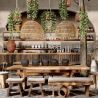 Buy Hanging Lamp Boho Bali Design Natural Rattan - 40 cm - Seam Natural wood 60044 in the United Kingdom