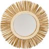 Buy Wall Mirror - Boho Bali Round Design (60 cm) - Tera Natural wood 60055 - in the UK
