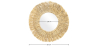 Buy Wall Mirror - Boho Bali Round Design (60 cm) - Qui Natural wood 60056 in the United Kingdom