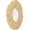 Buy Wall Mirror - Boho Bali Round Design (60 cm) - Gaui Natural wood 60057 - prices