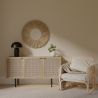 Buy Wall Mirror - Boho Bali Round Design (60 cm) - Gaui Natural wood 60057 home delivery