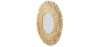 Buy Wall Mirror - Boho Bali Round Design (60 cm) - Paui Natural wood 60061 - prices