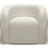 Buy White boucle armchair - upholstered - Recira White 60080 home delivery