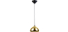 Buy Empty Pendant Lamp  - 18cm - Chromed Metal Gold 51886 - prices