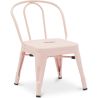 Buy Kid chair Bistrot Metalix Industrial Metal - New Edition Pink 60134 in the United Kingdom