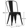 Buy Dining chair Bistrot Metalix industrial Metal - New Edition Metallic bronze 60136 with a guarantee