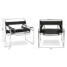 Buy Vasyl Chair -  Faux Leather Black 16815 home delivery