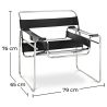 Buy Vasyl Chair -  Faux Leather Black 16815 - in the UK