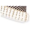 Buy Square Cotton Cushion in Boho Bali Style cover + filling - Safira Grey 60193 in the United Kingdom