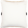 Buy Square Cushion in Boho Bali Style, Cotton & Wool cover + filling - Minerva Black 60195 - prices