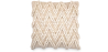 Buy Boho Bali Style Wool Cushion cover + filling - Chewuna White 60198 - in the UK
