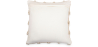 Buy Boho Bali Style Wool Cushion cover + filling - Chewuna White 60198 at MyFaktory
