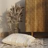 Buy Square Recycled yarn Cushion in Boho Bali Style cover + filling - Chloe White 60214 - prices