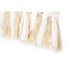 Buy Square Recycled yarn Cushion in Boho Bali Style cover + filling - Chloe White 60214 in the United Kingdom