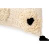 Buy Square Cotton Cushion in Boho Bali Style cover + filling - Clara Black 60223 in the United Kingdom