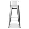 Buy Bar Stool with Backrest - Industrial Design - 76cm - New Edition - Metalix Steel 60325 - prices