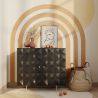 Buy Wooden Design Sideboard - Black - Yab Black 60372 in the United Kingdom