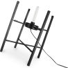 Buy Glass floor lamp in modern design, metal and glass - Crada - 75cm Smoke 60398 with a guarantee