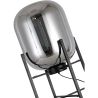 Buy Glass floor lamp in modern design, metal and glass - Crada - 75cm Smoke 60398 home delivery