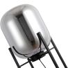 Buy Glass floor lamp in modern design, metal and glass - Crada - 140cm Amber 60400 at MyFaktory
