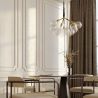 Buy Pendant lamp, globe chandelier in modern design, 9 glass globes - Plaus White 60405 - prices