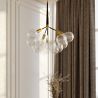 Buy Pendant lamp, globe chandelier in modern design, 9 glass globes - Plaus White 60405 at MyFaktory