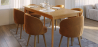 Buy Scandinavian style extendable dining table in wood 160/200CM - Cire Natural wood 60413 - prices