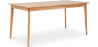 Buy Scandinavian style extendable dining table in wood 160/200CM - Cire Natural wood 60413 in the United Kingdom